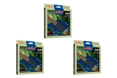 Colourful Electric Bass Strings by Alice A609C 3 Packs