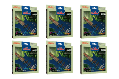 Colourful Electric Bass Strings by Alice A609C 6 Packs